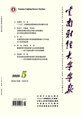 云南财经大学学报封面